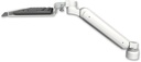 AccessMount™ Ultra 182 Heavy Duty Arm desk mount with a 1" riser and a 12" keyboard tray