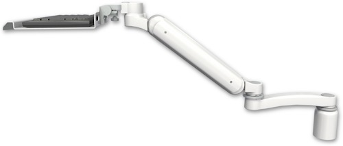 AccessMount™ Ultra 182 Heavy Duty Arm desk mount with a 3" riser, a 12" keyboard tray, and an 11" arm
