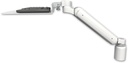 AccessMount™ Ultra 182 Heavy Duty Arm desk mount with a 3" riser and a 12" flat keyboard tray