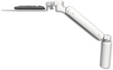 AccessMount™ Ultra 182 Heavy Duty Arm desk mount with a 7.5" riser and a 12" flat keyboard tray