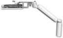 AccessMount™ Ultra 182 Heavy Duty Arm desk mount with a 7.5" riser and a work surface tray and slide-out keyboard tray