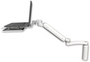 AccessMount™ Ultra 182 Heavy Duty Arm desk mount with a 7.5" riser Laptop tray, slider, and an 11" arm