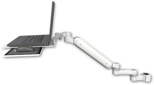 AccessMount™ Ultra 182 Arm mount for a 1.5" pole Laptop tray with slider and an 6" arm