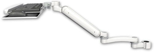 AccessMount™ Ultra 182 Arm mount for a 1.75" pole with a wrist-rest keyboard tray and an 11" arm