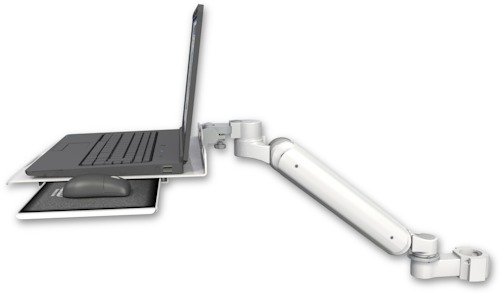AccessMount™ Ultra 182 Arm mount for a 2" pole Laptop tray with slider