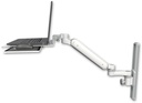 AccessMount™ Ultra 182 Arm mount on a 19" wall track slider Laptop tray with slider and an 6" arm
