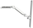 AccessMount™ Ultra 182 Arm mount on a 36" wall track slider with a wrist-rest keyboard tray and an 6" arm