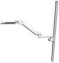 AccessMount™ Ultra 182 Arm mount on a 50" wall track slider with a 12" keyboard tray and an 11" arm