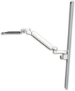 AccessMount™ Ultra 182 Arm mount on a 50" wall track slider with a 12" keyboard tray and an 6" arm