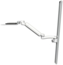 AccessMount™ Ultra 182 Arm mount on a 50" wall track slider with a 12" flat keyboard tray and an 11" arm