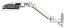 AccessMount™ Ultra 182 Arm wall mount with a work surface tray and slide-out keyboard tray and an 6" arm