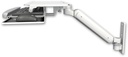 AccessMount™ Ultra 182 Arm wall mount with a work surface tray and slide-out keyboard tray