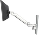 AccessMount™ Ultra 182 ball pivot LCD Arm mount on a 19" wall track slider with an 6" arm