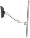 AccessMount™ Ultra 182 ball pivot LCD Arm mount on a 50" wall track slider with an 11" arm