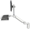 AccessMount™ Ultra 182 Arm with EV710 monitor mount desk mount, a 5" riser, a wrist-rest keyboard tray, and an 6" arm
