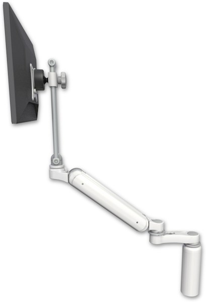 AccessMount™ Ultra 182 Arm with EV710 monitor mount desk mount, a 7.5" riser, and an 6" arm