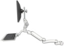 AccessMount™ Ultra 180 Arm with Paralink monitor mount mount for a 2" pole, a 12" keyboard tray, and an 11" arm