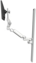 AccessMount™ Ultra 180 Arm with Paralink monitor mount mount on a 50" wall track slider and an 6" arm
