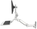 AccessMount™ Ultra 180 Arm with Paralink monitor mount wall mount, a 12" flat keyboard tray, and an 11" arm