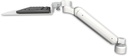 AccessMount™ Ultra 182 Arm desk mount with a 1" riser and a 12" flat keyboard tray