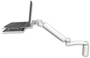 AccessMount™ Ultra 182 Arm desk mount with a 5" riser Laptop tray, slider, and an 11" arm