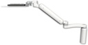 AccessMount™ Ultra 182 Arm desk mount with a 7.5" riser, a 12" flat keyboard tray, and an 11" arm