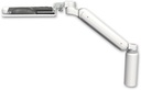 AccessMount™ Ultra 182 Arm desk mount with a 7.5" riser and a wrist-rest keyboard tray