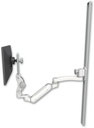 AccessMount™ Inverted Ultra 180 Heavy Duty Arm with Paralink monitor mount mount on a 50" wall track slider and an 11" arm