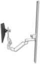 AccessMount™ Inverted Ultra 180 Heavy Duty Arm with Paralink monitor mount mount on a 50" wall track slider and an 6" arm