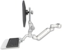 AccessMount™ Inverted Ultra 180 Arm with Paralink monitor mount mount for a 1.5" pole and a 12" flat keyboard tray