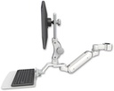AccessMount™ Inverted Ultra 180 Arm with Paralink monitor mount mount for a 1.75" pole and a 12" flat keyboard tray