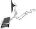 AccessMount™ Inverted Ultra 180 Arm with Paralink monitor mount mount for a 1.75" pole, a wrist-rest keyboard tray, and an 6" arm