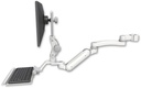 AccessMount™ Inverted Ultra 180 Arm with Paralink monitor mount mount for a 2" pole, a 12" keyboard tray, and an 11" arm