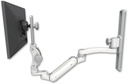 AccessMount™ Inverted Ultra 180 Arm with Paralink monitor mount mount on a 19" wall track slider and an 11" arm