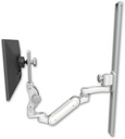 AccessMount™ Inverted Ultra 180 Arm with Paralink monitor mount mount on a 36" wall track slider and an 6" arm
