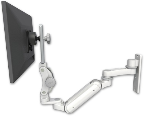 AccessMount™ Inverted Ultra 180 Arm with Paralink monitor mount wall mount and an 6" arm