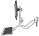 AccessMount™ Inverted Ultra 180 Arm with Paralink monitor mount wall mount and a 12" keyboard tray