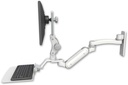 AccessMount™ Inverted Ultra 180 Arm with Paralink monitor mount wall mount, a 12" flat keyboard tray, and an 11" arm