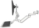 AccessMount™ Inverted Ultra 180 Arm with Paralink monitor mount 3.5" wall mount, a 12" keyboard tray, and an 6" arm