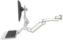 AccessMount™ Inverted Ultra 180 Arm with Paralink monitor mount 3.5" wall mount, a 12" flat keyboard tray, and an 11" arm