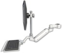 AccessMount™ Inverted Ultra 180 Heavy Duty Arm with EV710 monitor mount mount for a 1.75" pole and a 12" keyboard tray