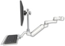 AccessMount™ Inverted Ultra 180 Heavy Duty Arm with EV710 monitor mount mount for a 2" pole, a 12" keyboard tray, and an 6" arm