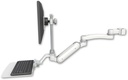 AccessMount™ Inverted Ultra 180 Heavy Duty Arm with EV710 monitor mount mount for a 2" pole, a 12" flat keyboard tray, and an 11" arm