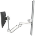 AccessMount™ Inverted Ultra 180 Heavy Duty Arm with EV710 monitor mount mount on a 36" wall track slider and an 11" arm