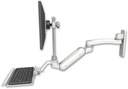 AccessMount™ Inverted Ultra 180 Heavy Duty Arm with EV710 monitor mount wall mount, a 12" keyboard tray, and an 11" arm