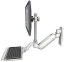 AccessMount™ Inverted Ultra 180 Heavy Duty Arm with EV710 monitor mount wall mount and a 12" keyboard tray