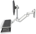 AccessMount™ Inverted Ultra 180 Heavy Duty Arm with EV710 monitor mount wall mount, a wrist-rest keyboard tray, and an 6" arm