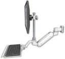 AccessMount™ Inverted Ultra 180 Heavy Duty Arm with EV710 monitor mount 3.5" wall mount and a 12" keyboard tray