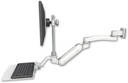 AccessMount™ Inverted Ultra 180 Heavy Duty Arm with EV710 monitor mount 3.5" wall mount, a 12" flat keyboard tray, and an 11" arm