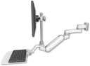 AccessMount™ Inverted Ultra 180 Heavy Duty Arm with EV710 monitor mount 3.5" wall mount, a 12" flat keyboard tray, and an 6" arm